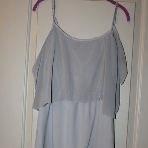 Esley Gray Sheer Formal Dress Women’s Small